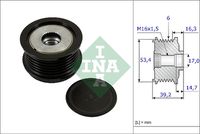 Schaeffler INA 535023610 - para n° fabricante: 920006<br>Ancho [mm]: 40<br>Número de nervaduras: 6<br>Diámetro interior [mm]: 17<br>Diámetro exterior [mm]: 53,5<br>Artículo complementario / información complementaria 2: se requiere herramiente especial para montaje<br>