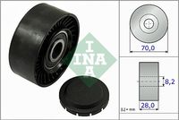 Schaeffler INA 532046810 - Ancho de la superficie de contacto de los rodillos [mm]: 28<br>Diámetro interior [mm]: 8<br>Diámetro exterior [mm]: 70<br>Diám. de puntos de sujeción [mm]: 8<br>Material: Plástico<br>Peso [kg]: 0,201<br>