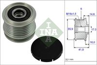 Schaeffler INA 535001010 - Rueda libre alternador