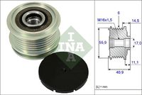 Schaeffler INA 535001210 - Rueda libre alternador