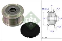 Schaeffler INA 535001710 - Rueda libre alternador