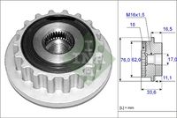 Schaeffler INA 535011810 - Rueda libre alternador