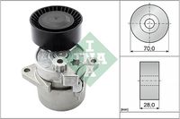 Schaeffler INA 533001710 - Código de motor: OM 612.981<br>Ancho de la superficie de contacto de los rodillos [mm]: 26<br>Material de carcasa: Aluminio<br>Material rodillos de rodadura: Plástico<br>Diámetro exterior [mm]: 70<br>Material: Aluminio<br>Material: Plástico<br>Tipo de servicio: automático<br>Peso [kg]: 0,972<br>