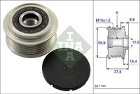 Schaeffler INA 535013510 - Rueda libre alternador