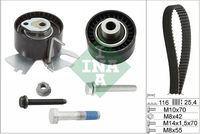 Schaeffler INA 530055810 - Ancho [mm]: 25,4<br>Número de dientes: 116<br>Superficie: recubierto con PTFE (politetrafluoroetileno)<br>Correas: con perfil redondeado de dientes<br>Peso [kg]: 0,648<br>