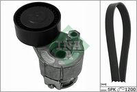 Schaeffler INA 529001510 - Unidades accionadas: Alternador<br>Equipamiento de vehículo: para vehículos con climatizador<br>año construcción desde: 01/2005<br>Longitud 1 [mm]: 1203<br>Número de nervaduras: 6<br>Artículo complementario / información complementaria 2: Revisar/sustituir poleas libres del alternador<br>SVHC: No existen sustancias SVHC<br>