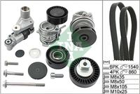 Schaeffler INA 529005330 - año construcción desde: 08/2000<br>Unidades accionadas: Alternador<br>Accionamiento rodillo tensor: mecánico<br>Artículo complementario/Información complementaria: con muelle<br>Artículo complementario/Información complementaria: co bomba de agua<br>