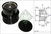 Schaeffler INA 535019510 - Rueda libre alternador