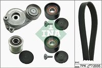 Schaeffler INA 529005020 - Unidades accionadas: Alternador<br>Equipamiento de vehículo: para vehículos sin sistema Start&Stop<br>Longitud 1 [mm]: 2035<br>Número de nervaduras: 7<br>Artículo complementario / información complementaria 2: Revisar/sustituir poleas libres del alternador<br>SVHC: No existen sustancias SVHC<br>