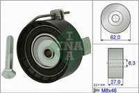 Schaeffler INA 531081310 - Polea tensora, correa dentada