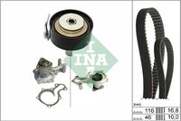 Schaeffler INA 530084130 - Bomba de agua + kit correa distribución