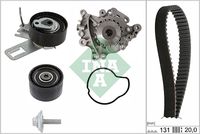 Schaeffler INA 530076030 - Material rotor de la bomba: Plástico<br>Número de dientes: 131<br>Artículo complementario/Información complementaria: con material de montaje añadido<br>Peso [kg]: 1,296<br>Equipos/Rodillos: incl. rodillo tensor<br>Equipos/Rodillos: incl. polea de inversión<br>Material de las correas: HNBR (Acrilo Nitrilo Butadieno Hidrogenado)<br>