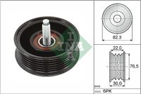 Schaeffler INA 532092210 - Unidades accionadas: Alternador<br>Diámetro [mm]: 95<br>Ancho [mm]: 26,4<br>Número de nervaduras: 6<br>SVHC: No existen sustancias SVHC<br>