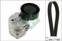 Schaeffler INA 529045810 - Unidades accionadas: Alternador<br>año construcción desde: 09/2002<br>Equipamiento de vehículo: para vehículos con climatizador<br>cant. correas: 2<br>Longitud 1 [mm]: 1540<br>Número de nervaduras: 6<br>Longitud 2 [mm]: 860<br>Número de nervaduras 2: 4<br>Artículo complementario / información complementaria 2: Revisar/sustituir poleas libres del alternador<br>SVHC: No existen sustancias SVHC<br>