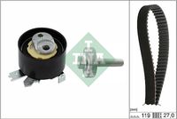 Schaeffler INA 530084310 - Ancho [mm]: 27<br>Número de dientes: 119<br>Artículo complementario / información complementaria 2: con tornillos<br>Correas: con perfil redondeado de dientes<br>Peso [kg]: 0,721<br>para OE N°: 13 0C 175 61R S2<br>