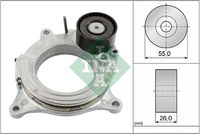 Schaeffler INA 534069210 - Código de motor: B47 C20 B<br>Ancho de la superficie de contacto de los rodillos [mm]: 26<br>Material de carcasa: Aluminio<br>Material rodillos de rodadura: Plástico<br>Diámetro exterior [mm]: 55<br>Material: Aluminio<br>Tipo de servicio: automático<br>Peso [kg]: 0,630<br>