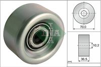 Schaeffler INA 532091810 - Unidades accionadas: bomba de agua<br>Número de piezas necesarias: 2<br>para código de equipamiento especial: 537011 01/537011 06<br>para código de equipamiento especial: 537011 11/537011 12<br>Superficie: liso<br>Material: Metal<br>Diámetro exterior [mm]: 70<br>Diámetro interior [mm]: 10<br>Ancho [mm]: 34<br>