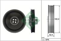 Schaeffler INA 544017110 - Ancho [mm]: 62<br>Diámetro exterior [mm]: 172<br>Número de nervaduras: 4<br>Peso [kg]: 2,853<br>Parámetro: 5 PK<br>Artículo complementario / información complementaria 2: con tornillos<br>