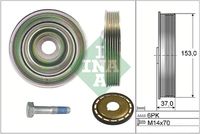 Schaeffler INA 544009721 - Diámetro [mm]: 153,00<br>Ancho [mm]: 37,00<br>Número de canales: 6<br>Vibración: con amortiguador de vibraciones<br>SVHC: No existen sustancias SVHC<br>