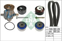 Schaeffler INA 530076430 - Bomba de agua + kit correa distribución