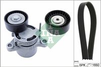 Schaeffler INA 529030710 - cantidad de rodillos de rodadura: 2<br>cant. correas: 1<br>Longitud [mm]: 1663<br>Número de nervaduras: 6<br>