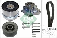 Schaeffler INA 530072430 - Ancho [mm]: 24<br>Material rotor de la bomba: Plástico<br>Número de dientes: 146<br>Superficie: recubierto con PTFE (politetrafluoroetileno)<br>Correas: con perfil redondeado de dientes<br>Peso [kg]: 1,660<br>