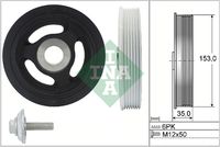 Schaeffler INA 544010420 - Unidades accionadas: Alternador<br>Diámetro [mm]: 158<br>Ancho [mm]: 27<br>Peso [kg]: 1,72<br>Número de nervaduras: 6<br>Diámetro interior [mm]: 30<br>Vibración: con amortiguador de vibraciones<br>peso [g]: 1720<br>Artículo complementario / información complementaria 2: con tornillo<br>