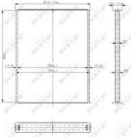 NRF 13012 - Panal del radiador, refrigeración del motor