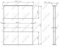 NRF 14578 - Panal del radiador, refrigeración del motor