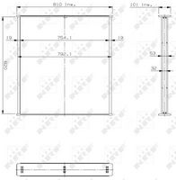 NRF 14760 - Panal del radiador, refrigeración del motor