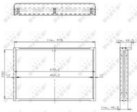 NRF 17101 - Panal del radiador, refrigeración del motor