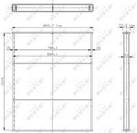 NRF 23464 - Panal del radiador, refrigeración del motor