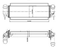 NRF 309061 - Material aletas refrigeradoras: Aluminio<br>Tipo radiador: Aletas refrigeración soldadas<br>Material depósitos de agua (radiador): Plástico<br>Longitud de red [mm]: 540<br>Ancho de red [mm]: 157<br>Profundidad de red [mm]: 80<br>Ø entrada [mm]: 56<br>Ø salida [mm]: 51<br>Fabricante: MAHLE<br>long. de embalaje [cm]: 100,0<br>h embalaje [cm]: 30,10<br>Peso neto [g]: 3500<br>Ancho de embalaje [cm]: 40,00<br>