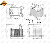 NRF 31342 - Radiador de aceite, transmisión automática - EASY FIT