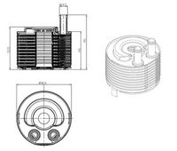 NRF 31819 - Radiador de aceite, aceite motor - EASY FIT