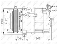 NRF 32117 - Compresor, aire acondicionado - EASY FIT