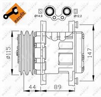 NRF 32207 - Compresor, aire acondicionado - EASY FIT