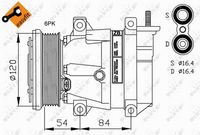 NRF 32220 - Compresor, aire acondicionado - EASY FIT