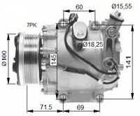 NRF 32491 - Compresor, aire acondicionado - EASY FIT