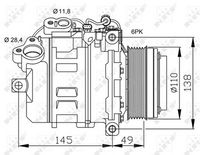 NRF 32533 - Compresor, aire acondicionado - EASY FIT