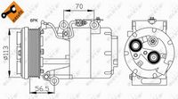 NRF 32722 - Compresor, aire acondicionado - EASY FIT