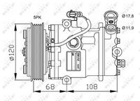 NRF 32775 - Compresor, aire acondicionado - EASY FIT