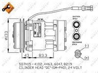 NRF 32808 - Compresor, aire acondicionado - EASY FIT