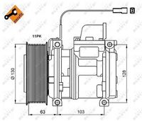 NRF 32829 - Compresor, aire acondicionado - EASY FIT