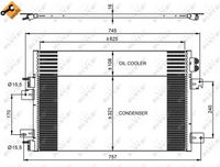 NRF 350031 - Profundidad de red [mm]: 16<br>Longitud de red [mm]: 636<br>Ancho de red [mm]: 406<br>Propiedad química: resistente a la corrosión<br>Ø entrada [mm]: 15,5<br>Material: Aluminio<br>Artículo complementario/Información complementaria: con relleno de nitrógeno<br>Ø salida [mm]: 15,5<br>Agente frigorífico: R 134 a<br>Agente frigorífico: R 1234yf<br>Artículo complementario / información complementaria 2: sin secador<br>