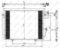 NRF 350049 - Condensador, aire acondicionado