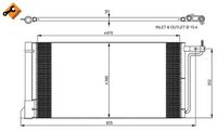 NRF 350051 - Condensador, aire acondicionado - EASY FIT