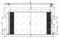 NRF 350069 - Condensador, aire acondicionado