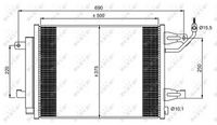 NRF 350073 - Condensador, aire acondicionado - EASY FIT