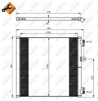 NRF 350204 - Condensador, aire acondicionado - EASY FIT